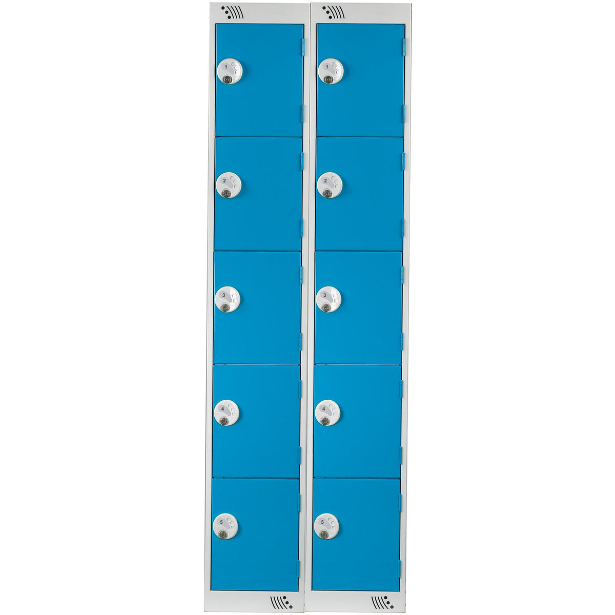 Locker 5Dr/2Nest K/Lock-Blue Doors