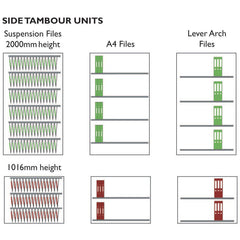 Side Tambour 1000X507X2000 Grey