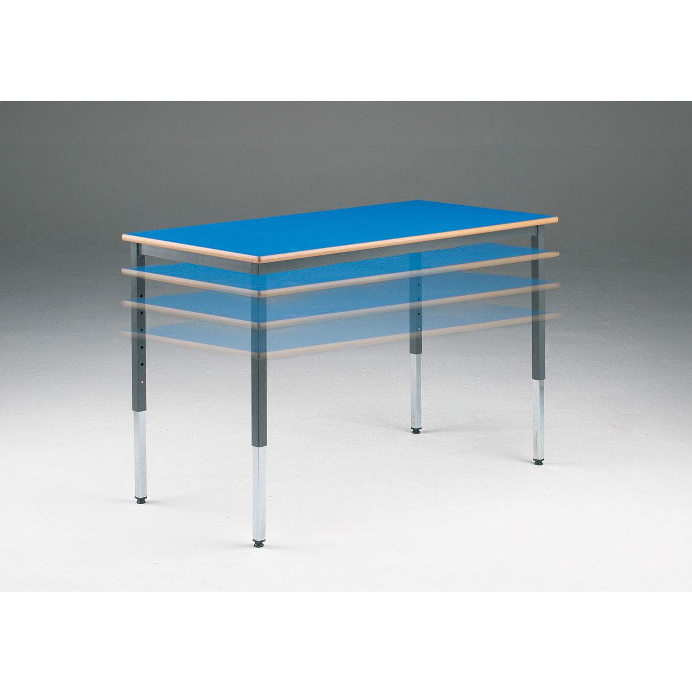 Table Height Adjustable - Blue