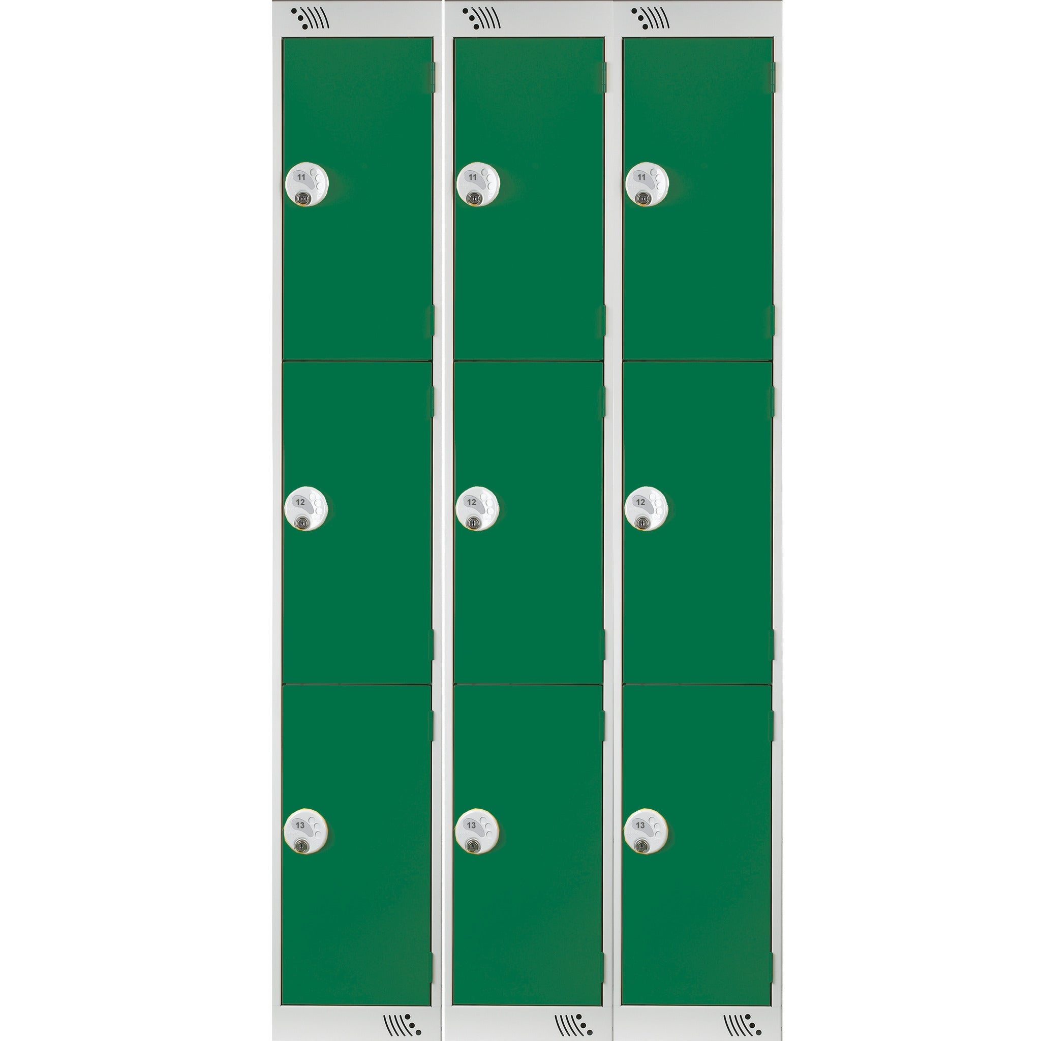 Locker Nest 3 Cam Lock-Keys Green