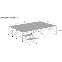 Gopak Lightweight Staging Bundle Deal - Package C + Large Storage Trolley