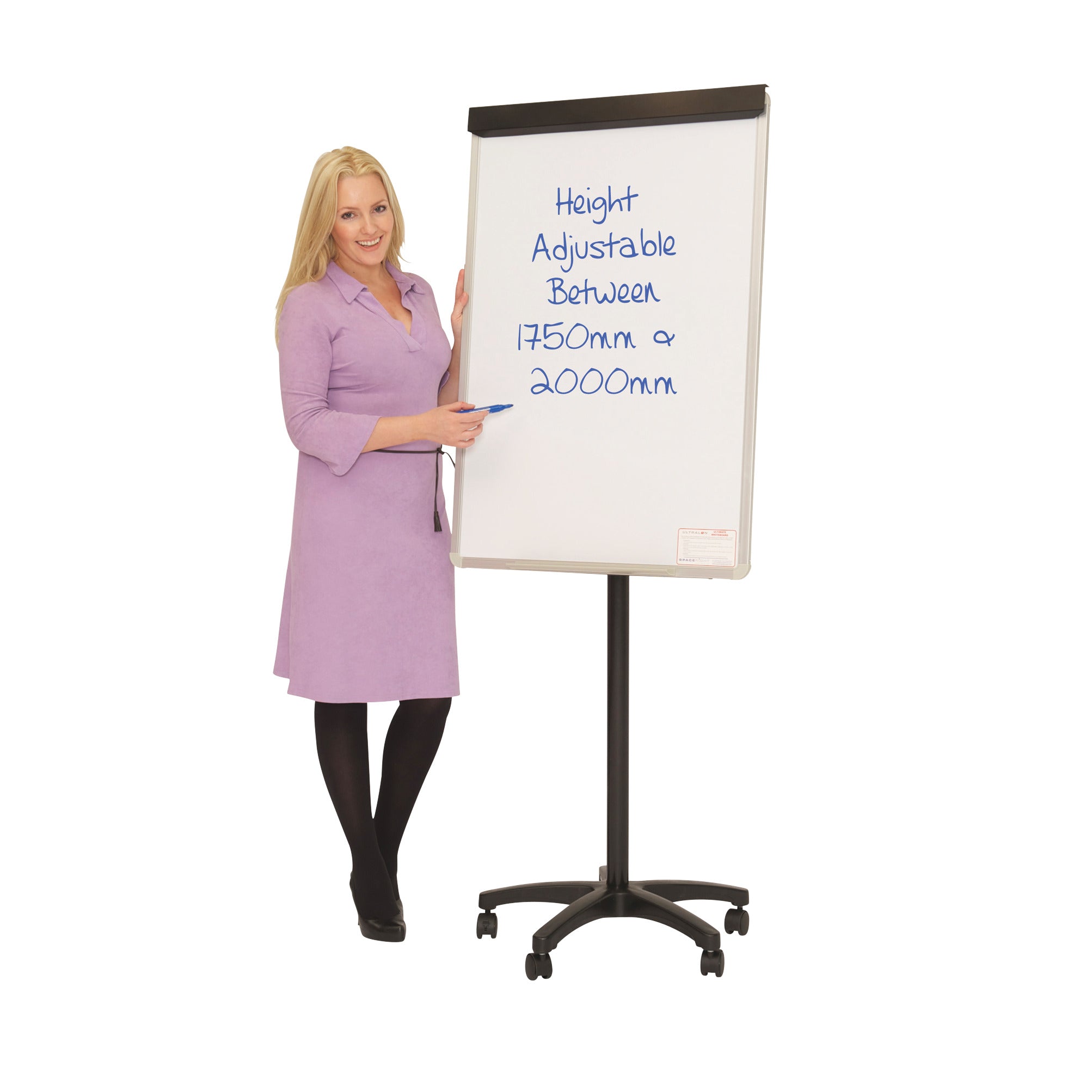Easel On Star Base Mobile 720x1060mm Board Non Magnetic Smartbuy Range