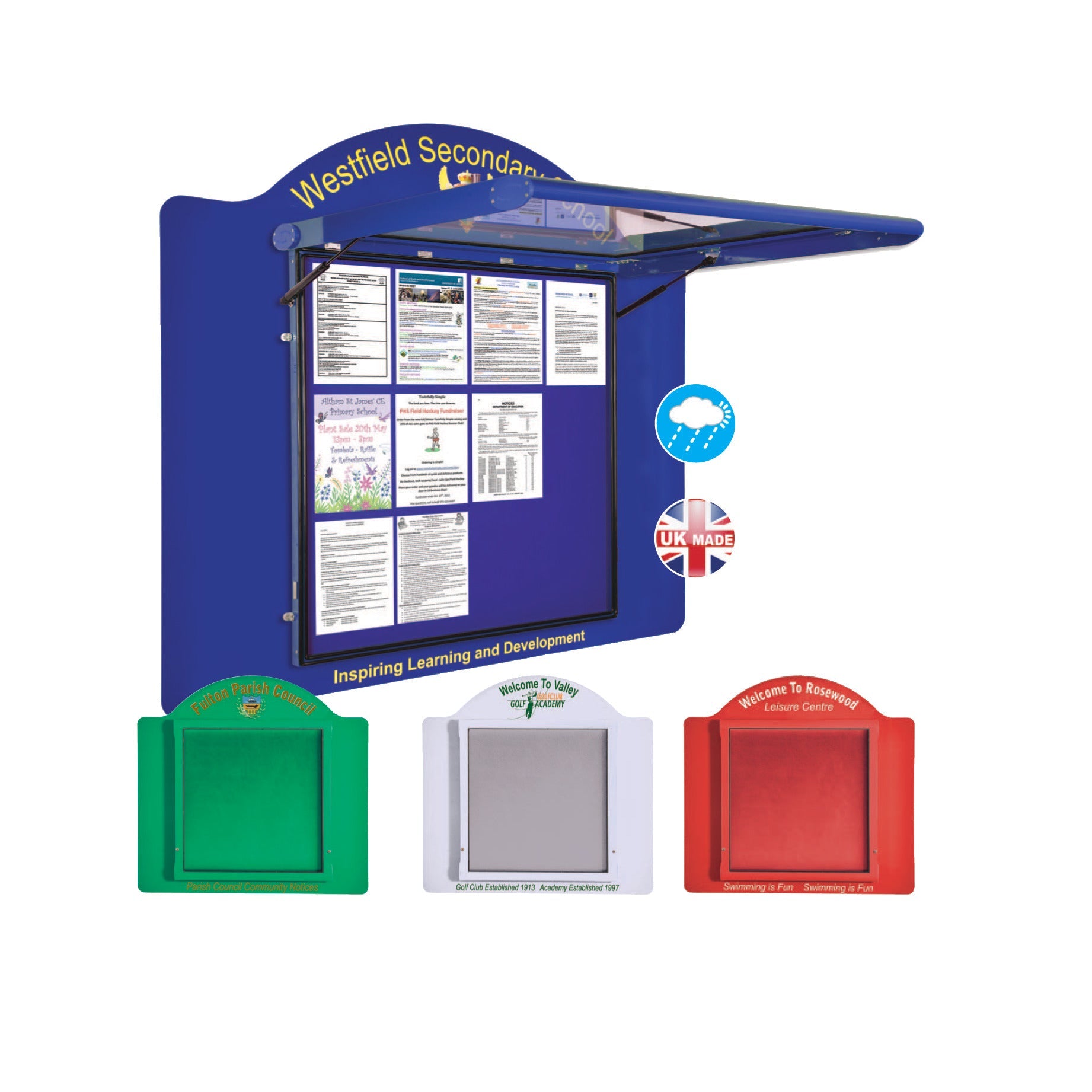 W/M External School Signage Blue