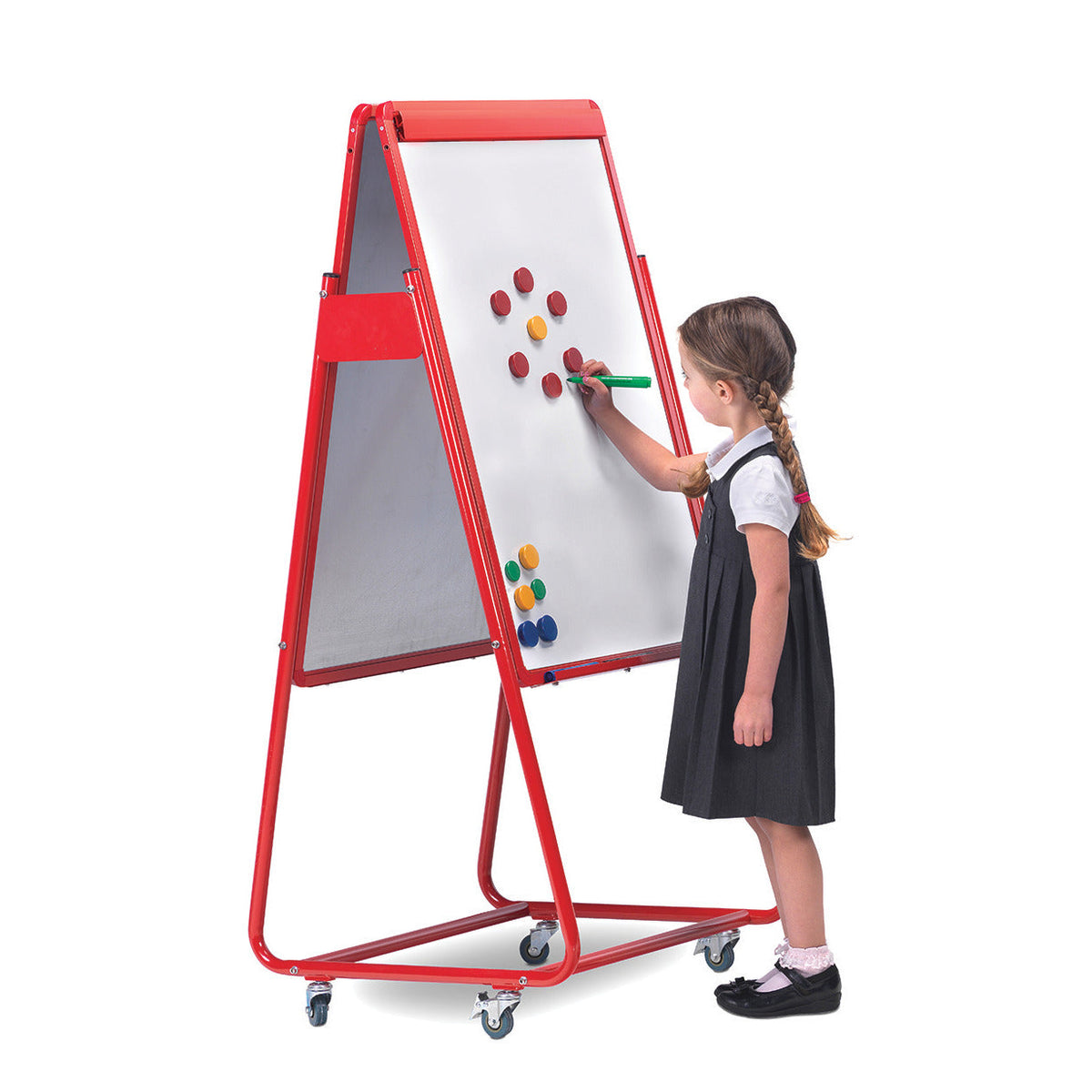 Easel 600X900Mm, 2 Sided, Red