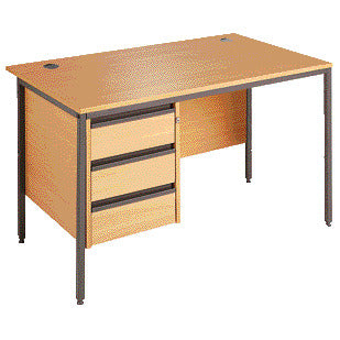 Smartbuy Desk W Drawers 1200Mm Oak