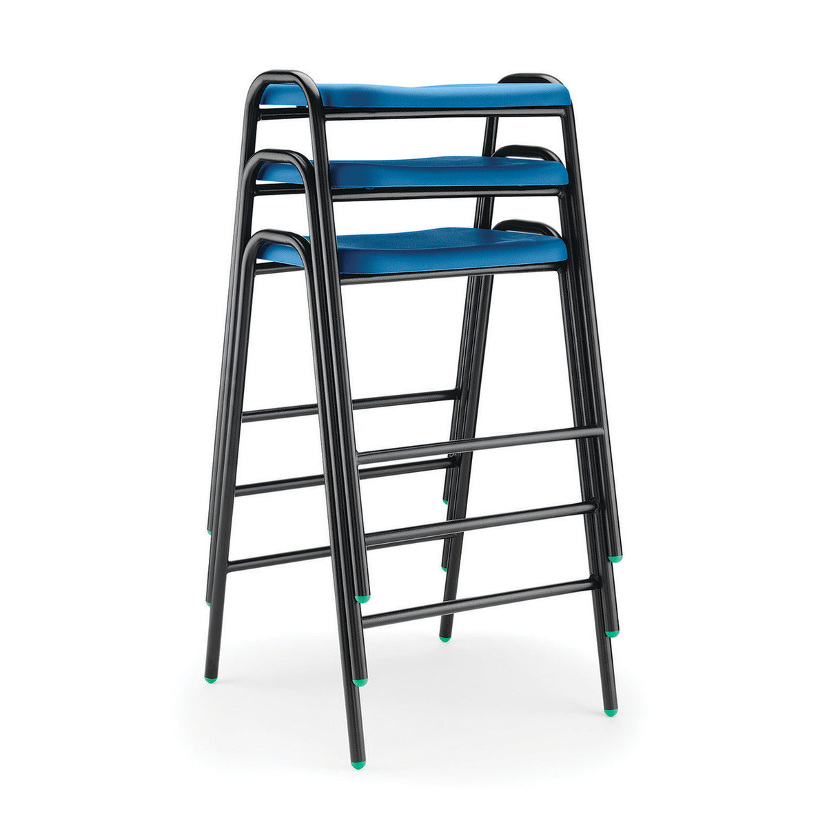 Lab.Stools Blue 610Mm H Set/8 Sb