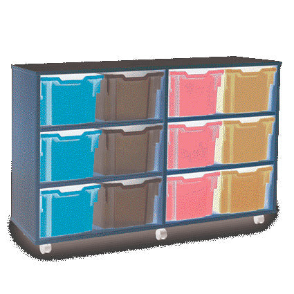 Tray Unit 4 Col. Beech Mobile