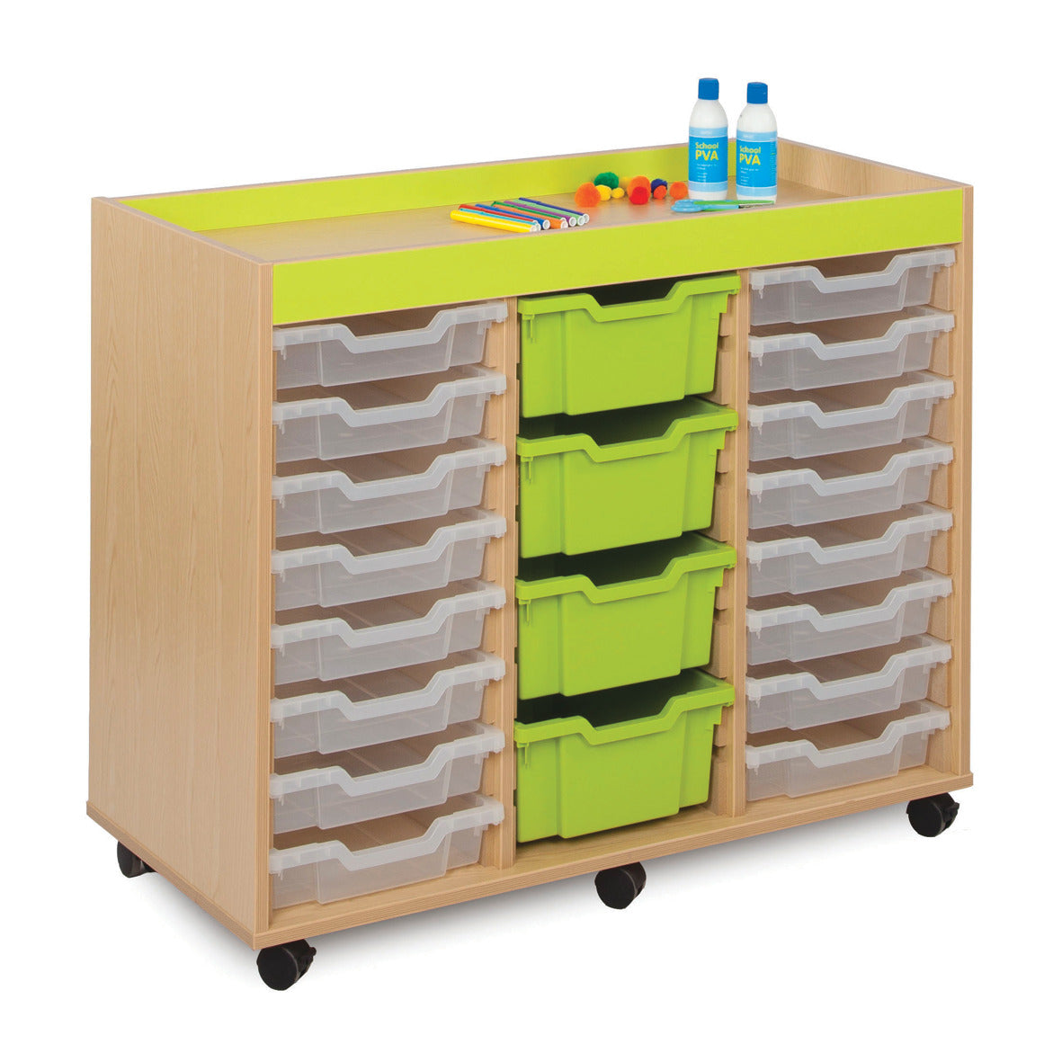 20 Variety Tray Unit 16 Tran/4 Cyan