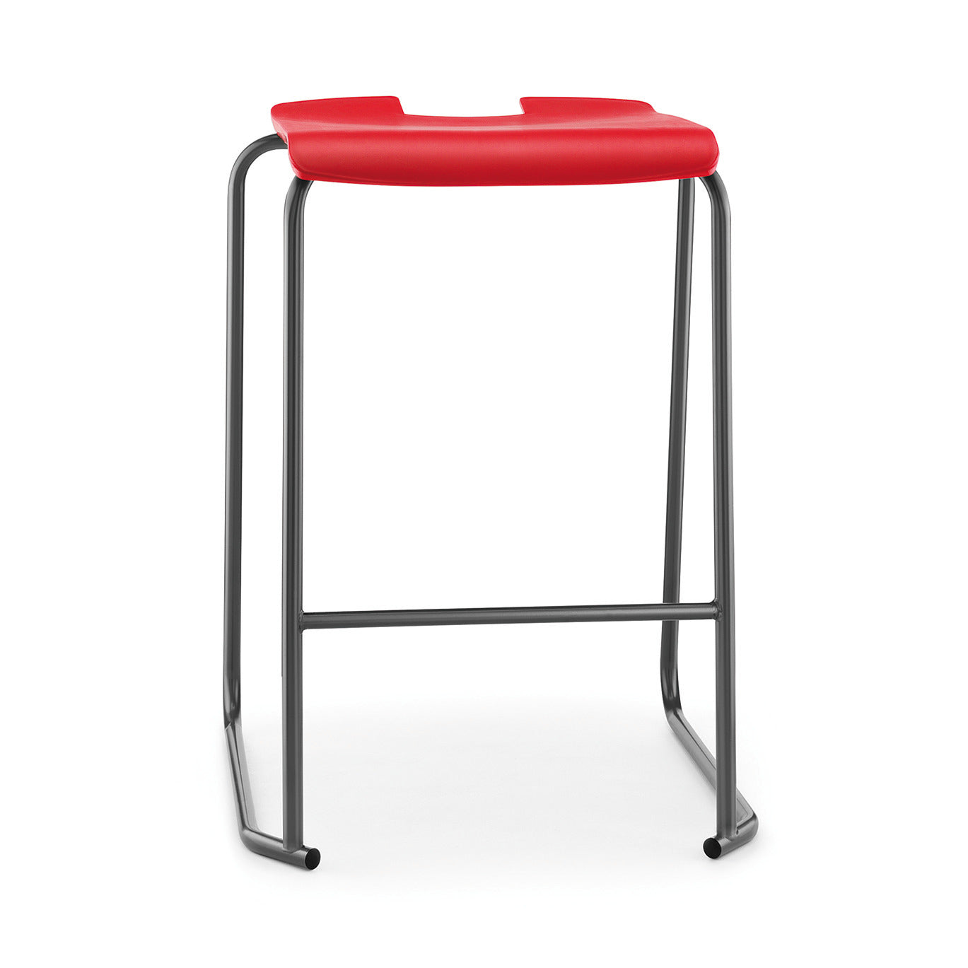 Se Stool Non Fr No Back 685Mm Red