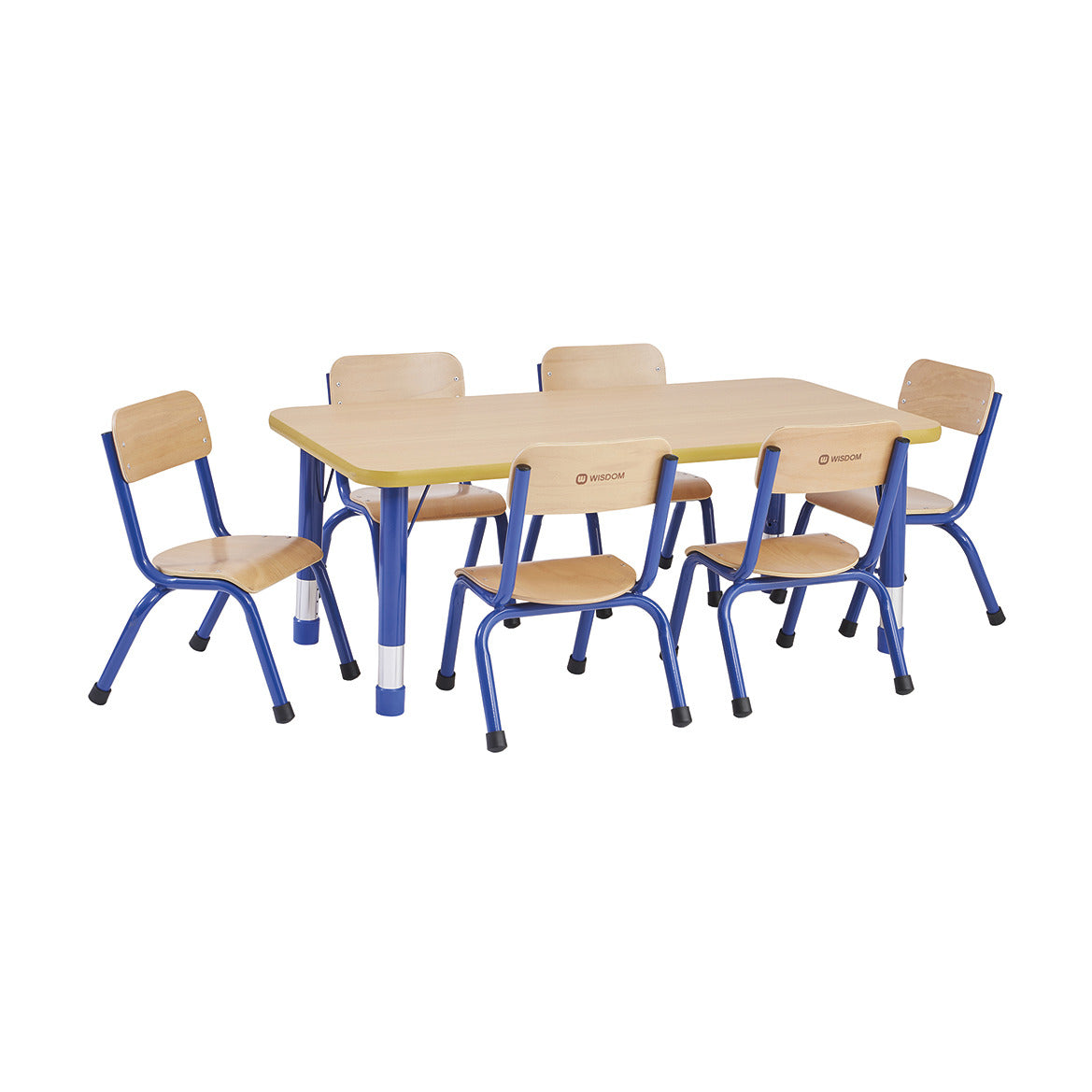 Rectangular Height Adjustable Milan Table - 6 Seater - Grey
 Add To Pdp Blue A833115