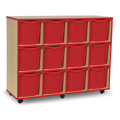 Mobile Tray Unit 12 Jumbo Red