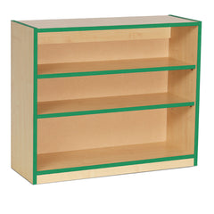 Bookcase 750Mm Height Green Edging