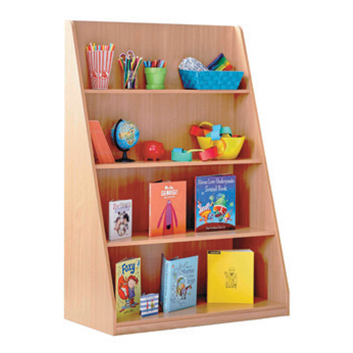 Library 4 Fixed Shelves Maple