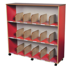 Bookcase Drywipe Back Red