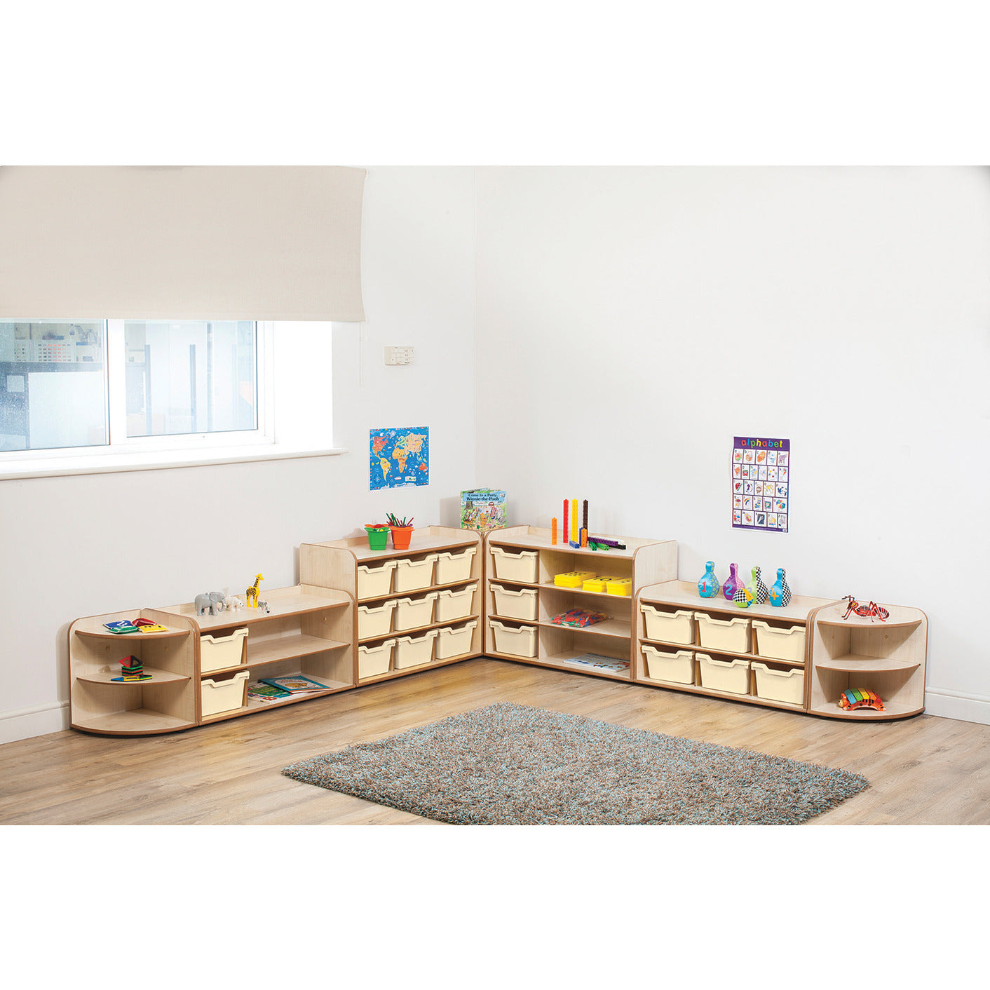 Classroom Tidy Clear Trays