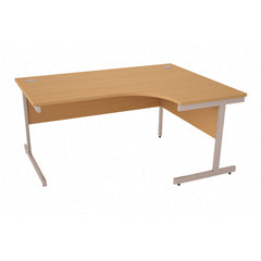 Crescent Desks 1600mm Right Return White