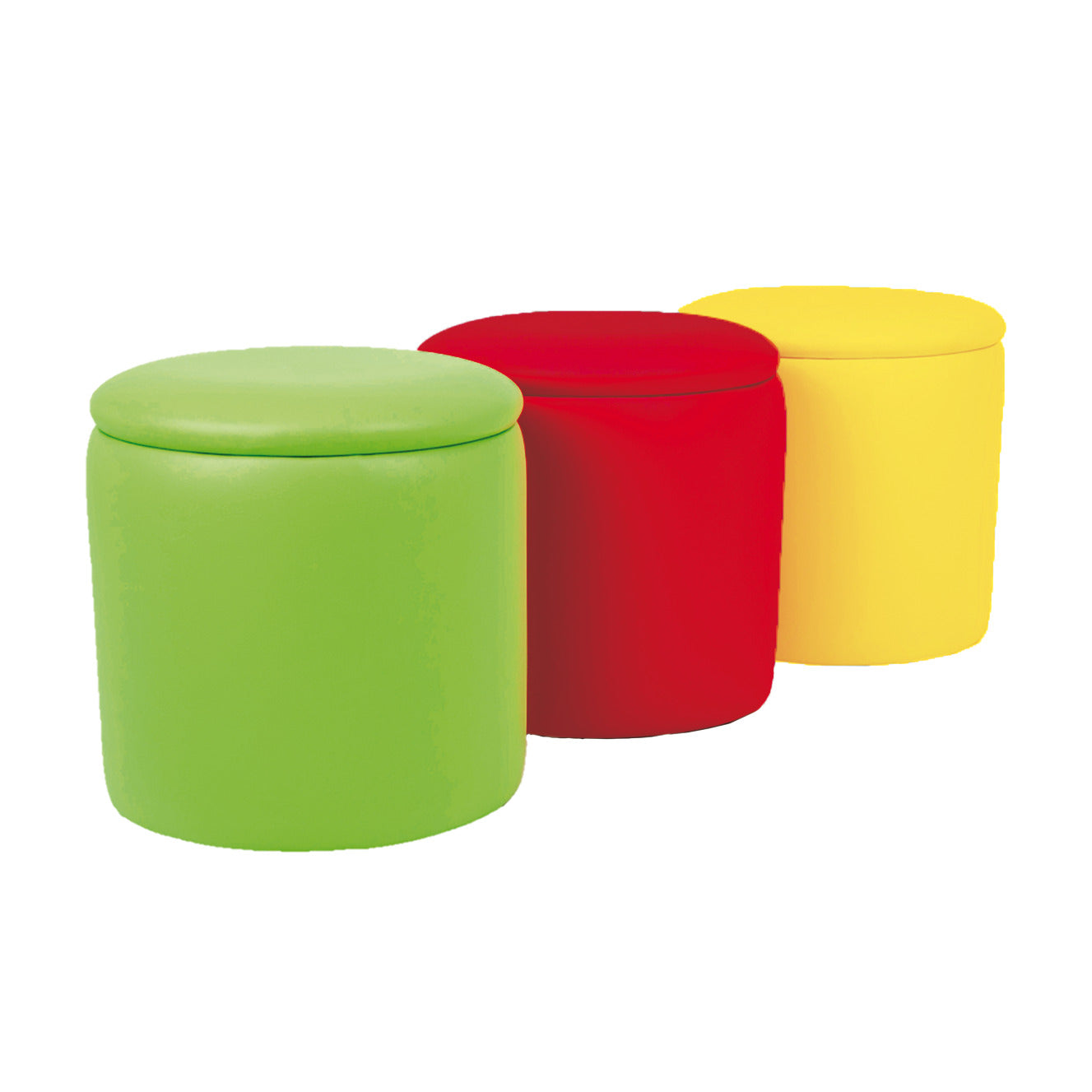 Jun.Vinyl Seating Citrus Green Round