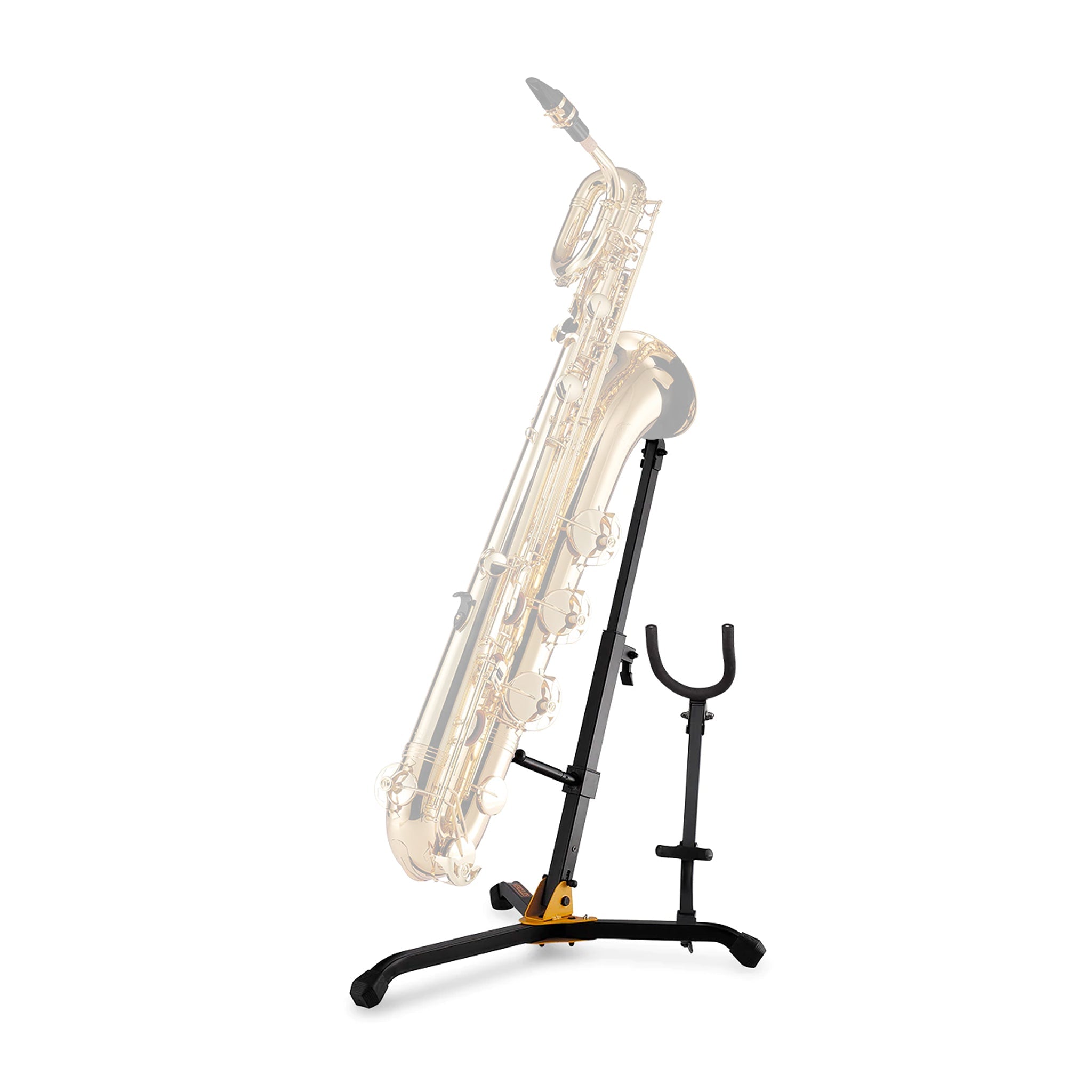 Hercules baritone saxophone stand with alto / tenor saxophone peg