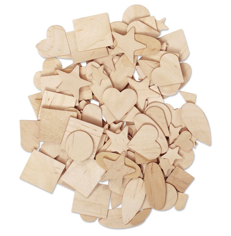 SCO WOODEN SHAPES MIX 1PK -Min Qty 1