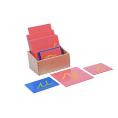 Lower Case Sandpaper Letters- English Cursive