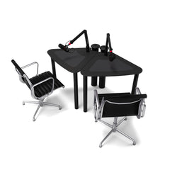AKA Design ProVoice double podcasting desk – Black