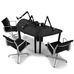 AKA Design ProVoice triple podcasting desk – Black