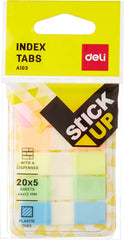 DeliEA10302,Index Tab 45x12mm(Asst)(1x24)