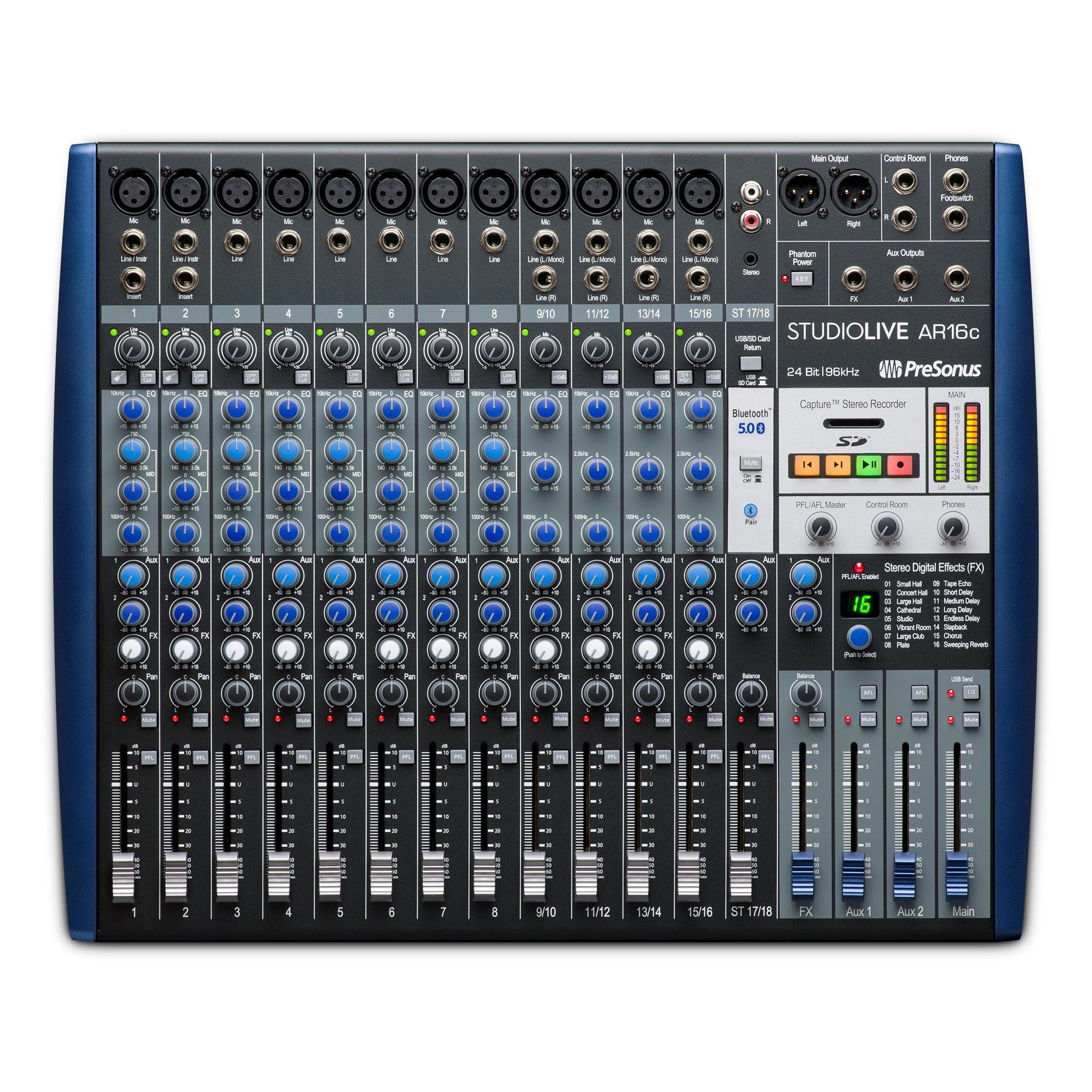 StudioLive AR16c USB 18-channel hybrid mixer