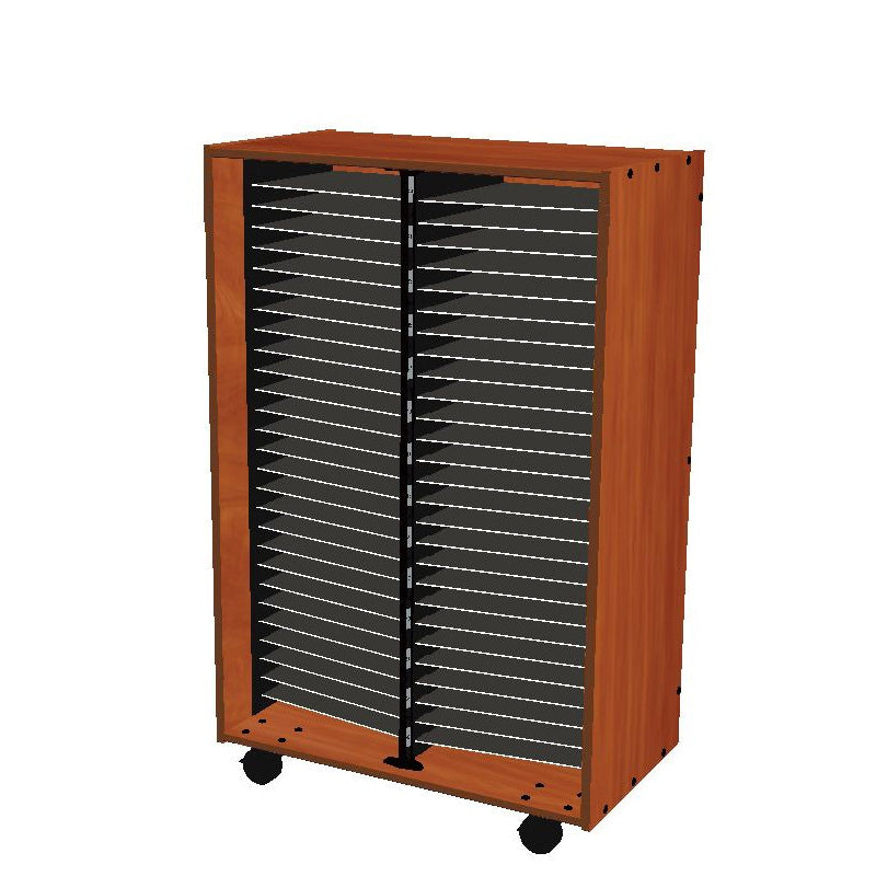 Wenger mobile band/orchestra folio cabinet without doors – 56 shelves