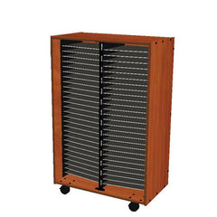 Wenger mobile band/orchestra folio cabinet without doors – 56 shelves