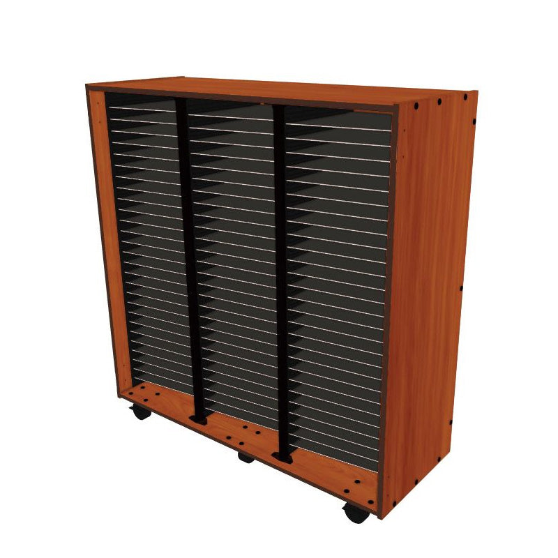 Wenger mobile band/orchestra folio cabinet without doors – 84 shelves