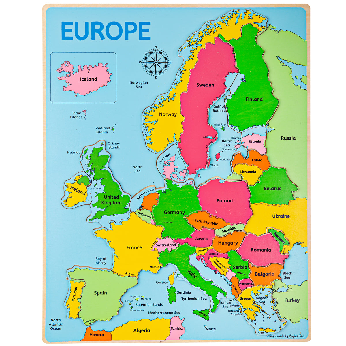 Europe Inset Puzzle (3 Years +)
