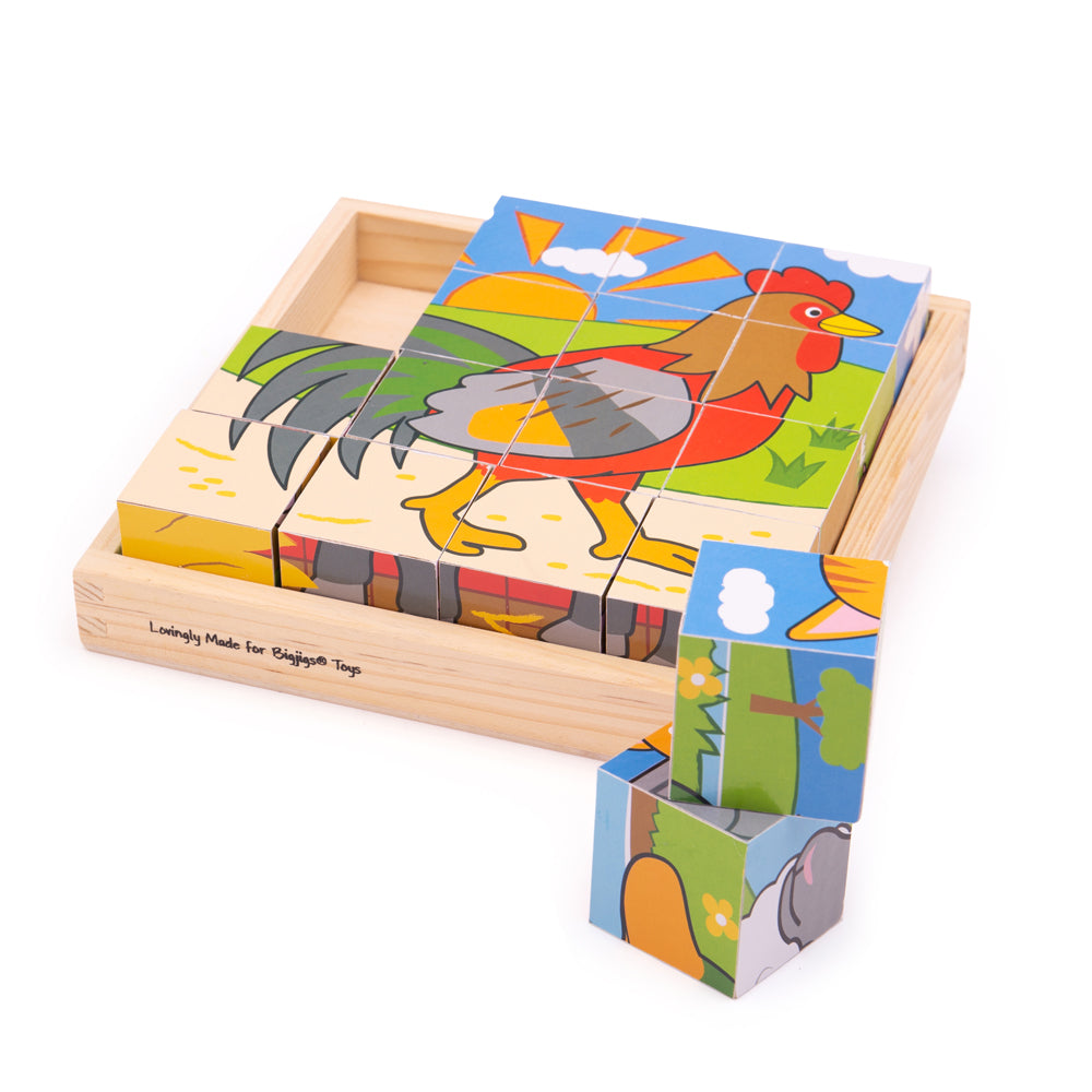 Farm Cube Puzzle (10 Months +)