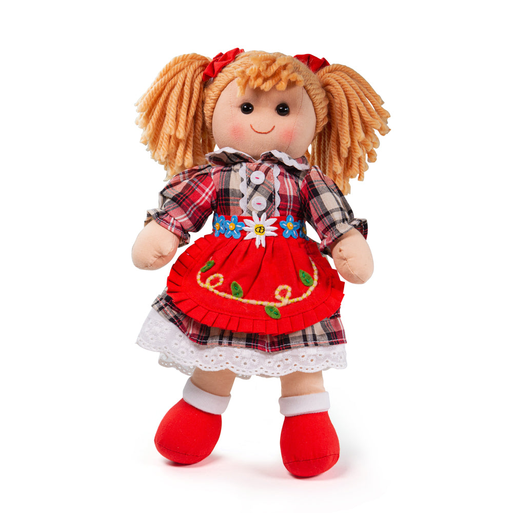 Mandie - Blonde Hair/Red Check Dress/Red Pinnie ()