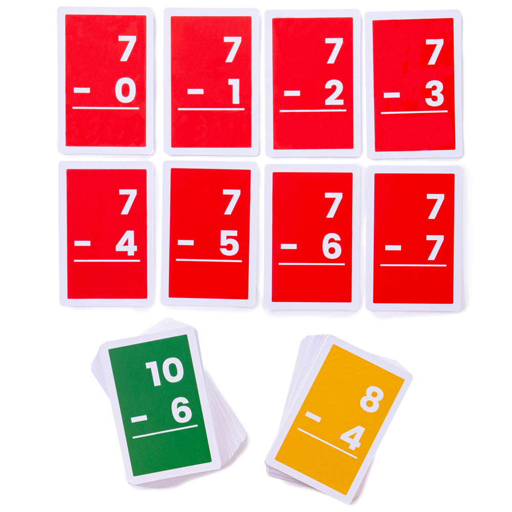 Flashcards - Subtraction 1-10 (10) (3 Years +)