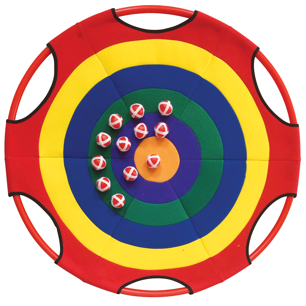 BULLSEYE THROWING TARGET C-W 12 BALLS
