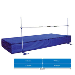 JUNIOR SCHOOL HIGH JUMP LANDING AREA AND PVC COVERALL, 3.32M X 2.5M X 510MM