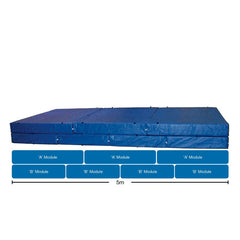 SENIOR SCHOOL HIGH JUMP LANDING AREA AND PVC COVERALL, 5M X 2.5M X 510MM
