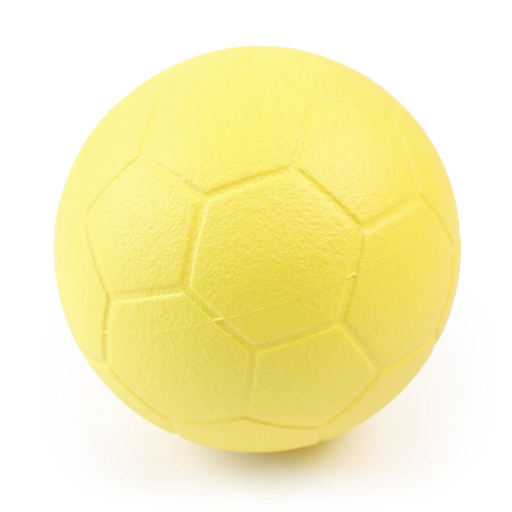 COATED FOAM 32 PANEL FOOTBALL 200MM, (65KG-M3), YELLOW