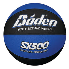 BADEN SX SERIES BASKETBALL SIZE 5 - SX500, BLACK-BLUE