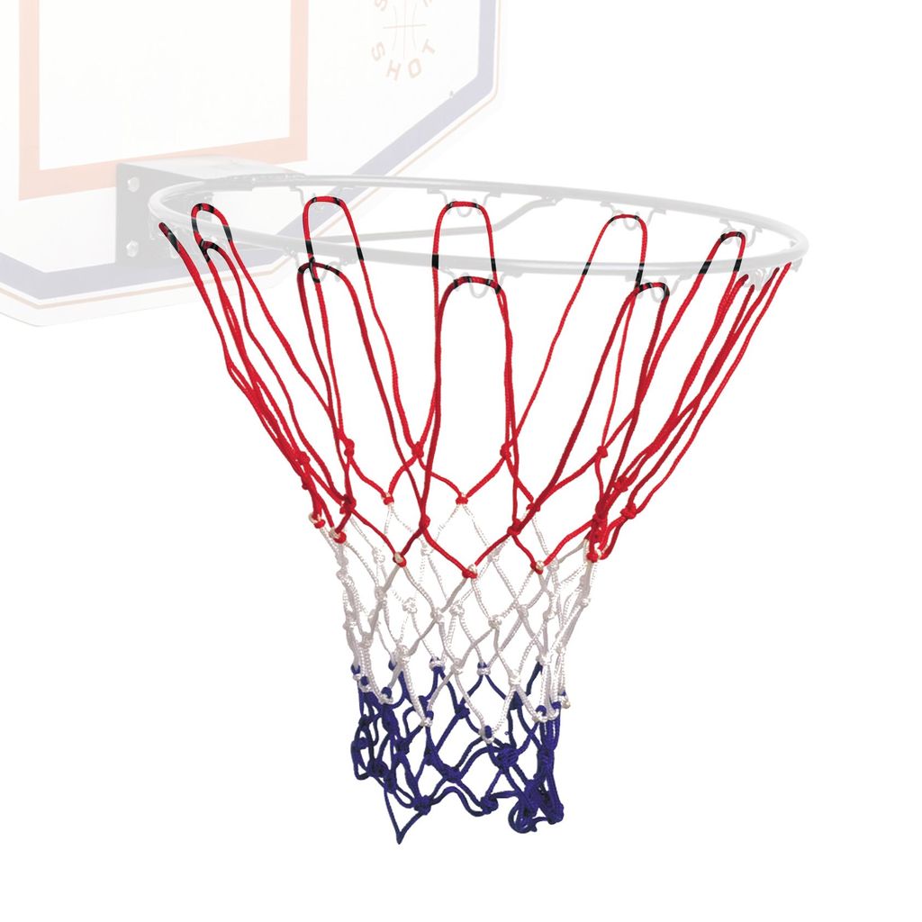 BASKETBALL NET RED-WHITE-BLUE, PAIR