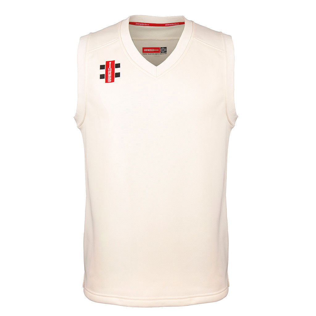 GRAY-NICHOLLS PRO PERFORMANCE CRICKET SLIPOVER SMALL, 33-37-" CHEST, IVORY TRIM
