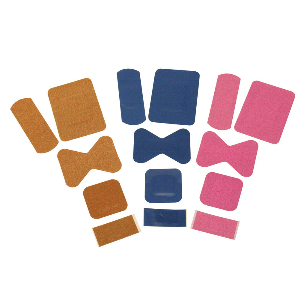 ASSORTED FABRIC STERILE PLASTERS BREATHABLE PACK OF 100