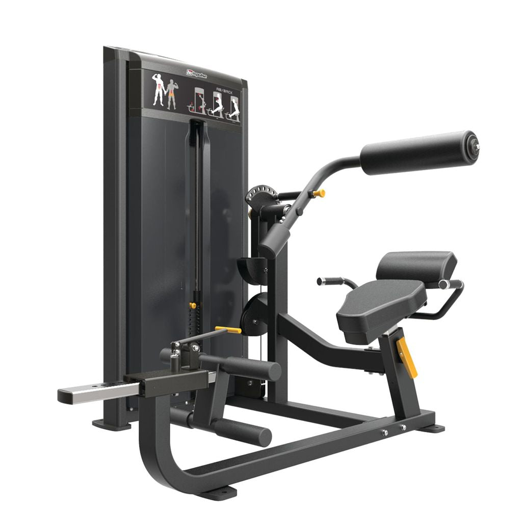 IMPULSE IF93 DUAL AB-BACK COM WITH 235LB WEIGHT STACK BLACK