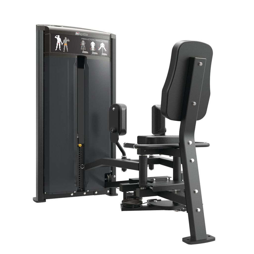 IMPULSE IF93 DUAL INNER-OUTER THIGH COMB WITH 235LB WEIGHT STACK BLACK