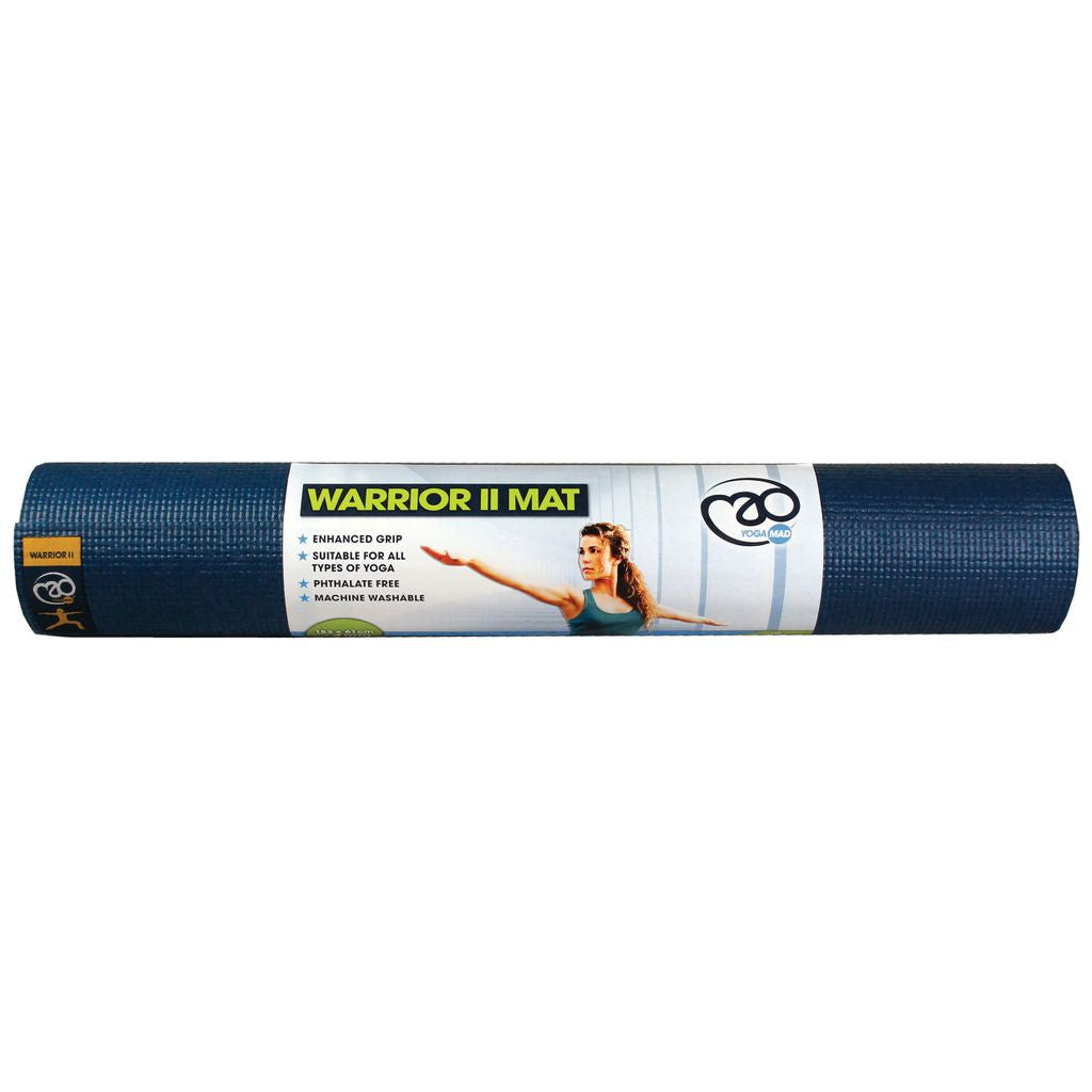WARRIOR YOGA MAT II 4MM THICK, BLUE