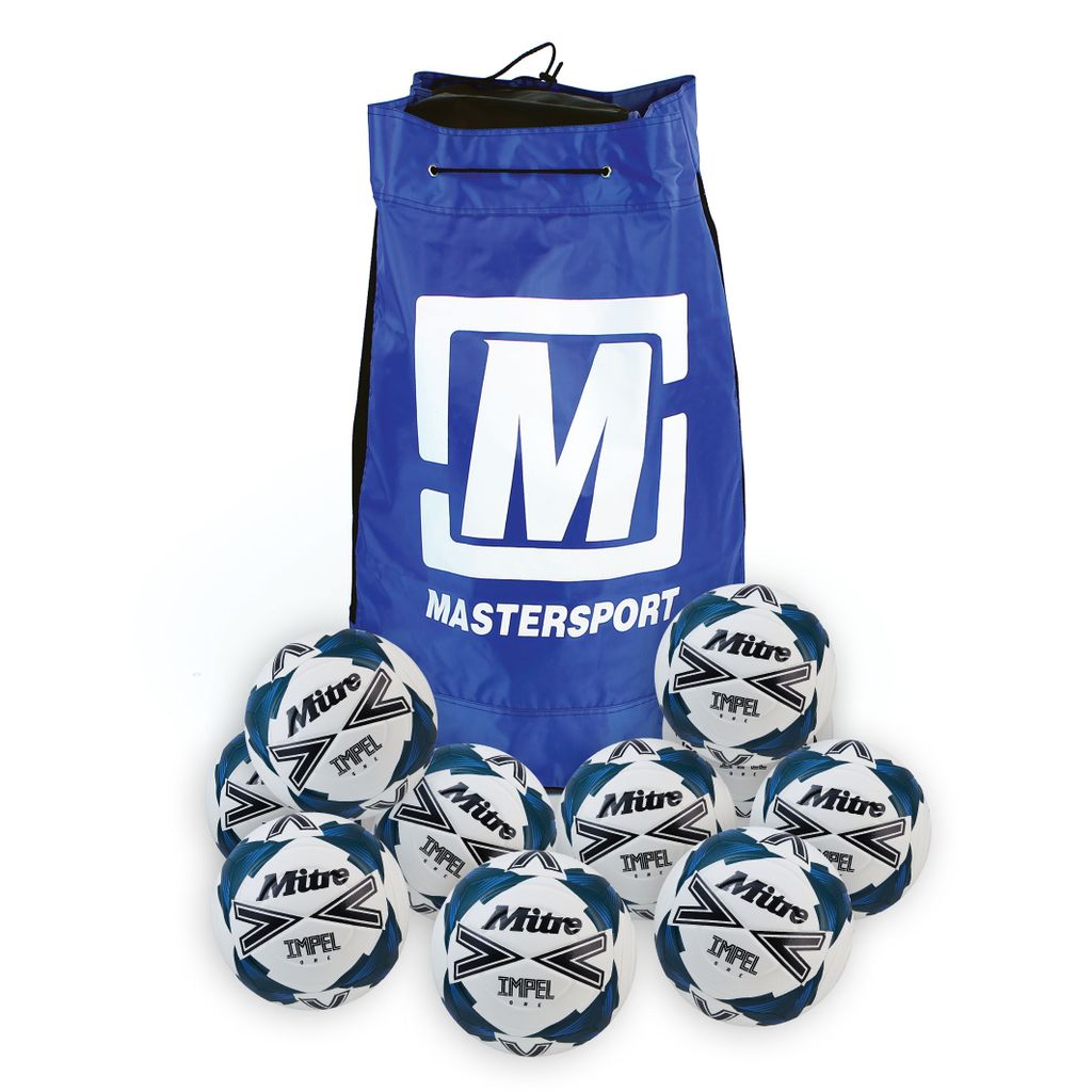 MITRE IMPEL FOOTBALL WHITE, SIZE 5, BAG OF 10