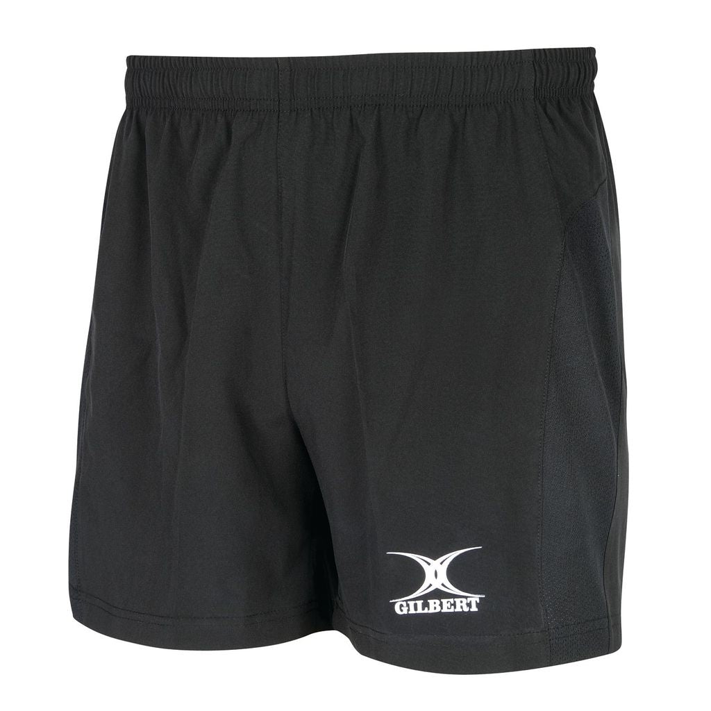 GILBERT VIRTUO RUGBY SHORTS BLACK, SMALL 32-"