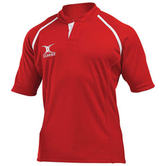 GILBERT XACT RUGBY MATCH SHIRT MONOCHROME RED SMALL