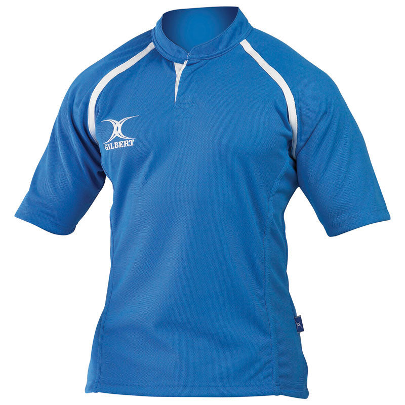 GILBERT XACT RUGBY MATCH SHIRT MONOCHROME SKY LARGE
